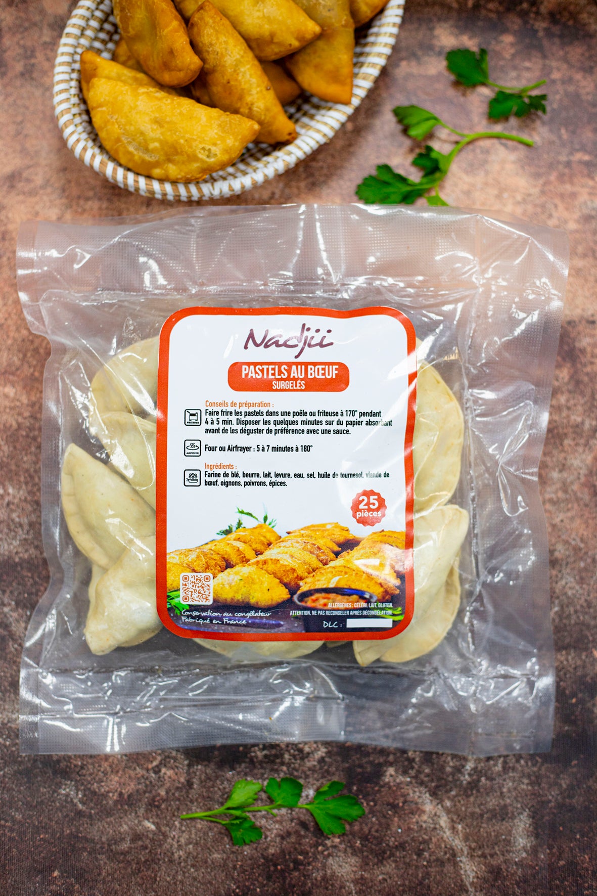 25 Pastels au Bœuf Surgelés