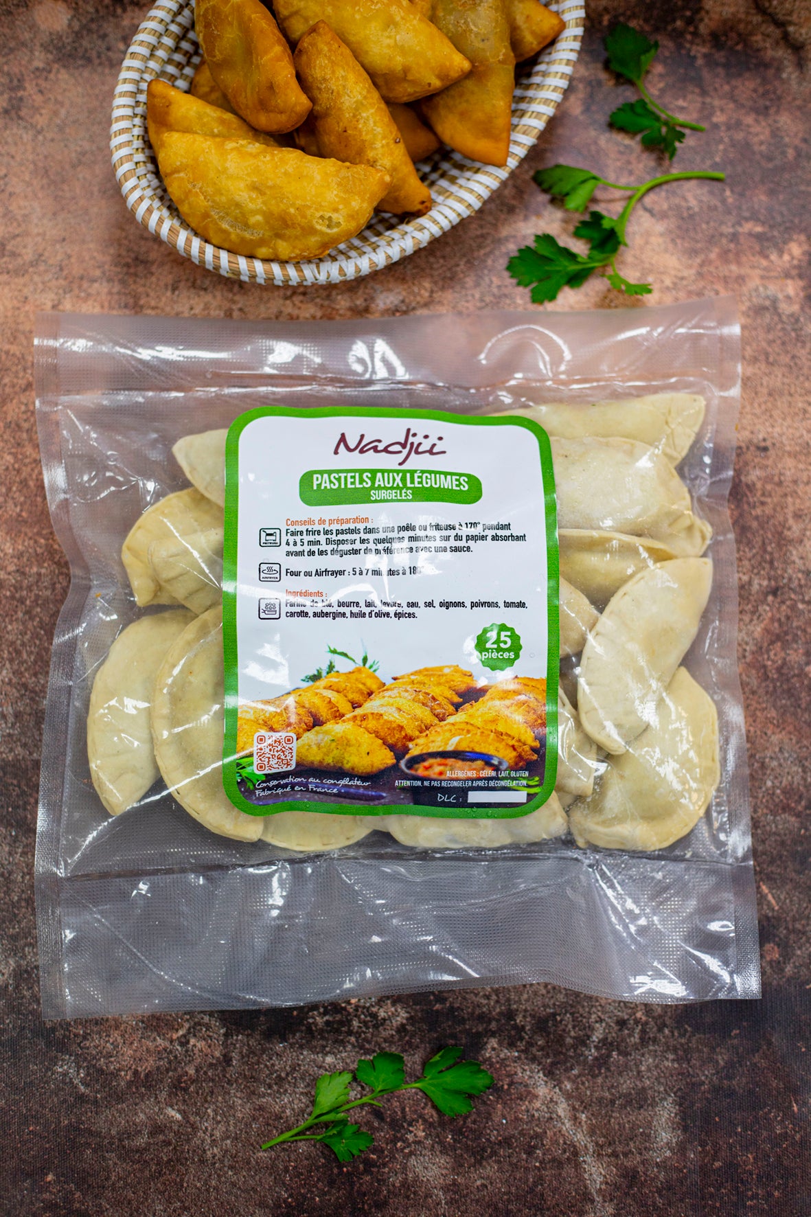 25 Pastels aux légumes surgelés